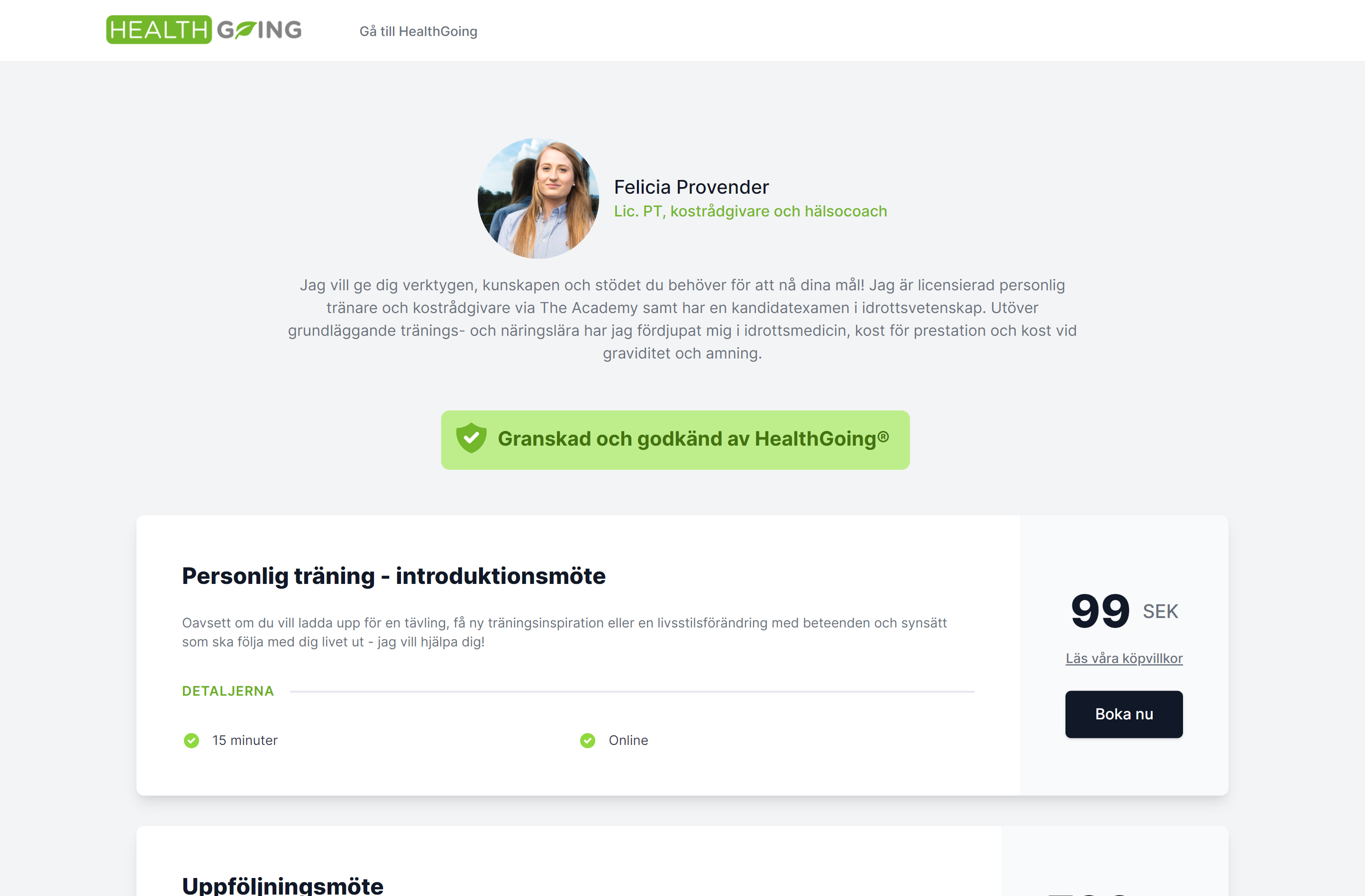 Customer profile user interface